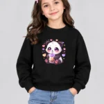 Girls’ Cute Panda Sweatshirt (CODE:GSS031)