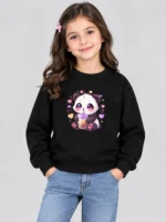 Girls’ Cute Panda Sweatshirt (CODE:GSS031)