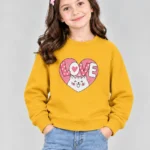 Girls’ LOVE Cat Sweatshirt (CODE:GSS034)