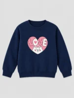 Girls’ LOVE Cat Sweatshirt (CODE:GSS033) - Image 2